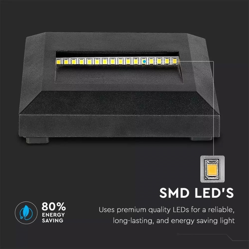 LED Lépcsőmegvilágító 1xLED/2W/230V 4000K IP65