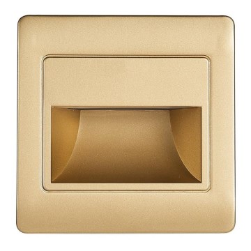LED Lépcsőmegvilágító STEP LIGHT LED/1,5W/230V arany