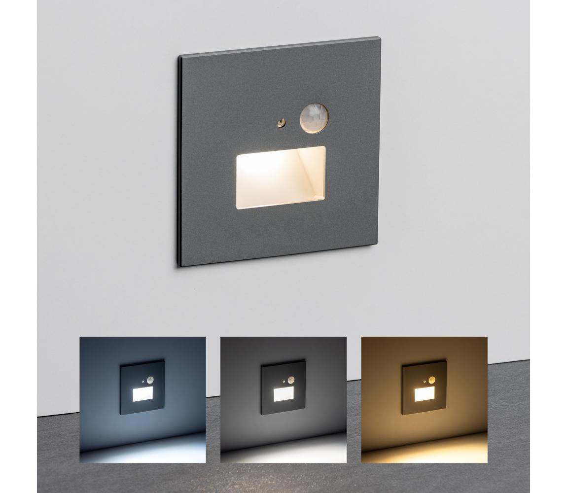 Greenlux LED lépcsővilágító lámpa mozgásérzékelővel LED/1,5W/230V 3000/4000/6000K ezüst