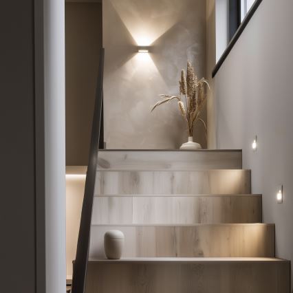 LED lépcsővilágító lámpa mozgás- és alkonyérzékelővel LED/1,5W/230V 3000/4000/6500K fehér