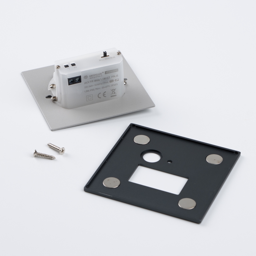 LED lépcsővilágító lámpa mozgás- és alkonyérzékelővel LED/1,5W/230V 3000/4000/6500K antracit