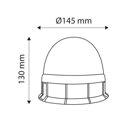 LED Mágneses figyelmeztető jelzőfény LIGHT LED SMD 5730/12-24V