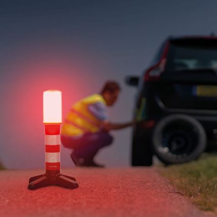 LED mágneses figyelmeztető lámpa LED/3xAAA IPX4