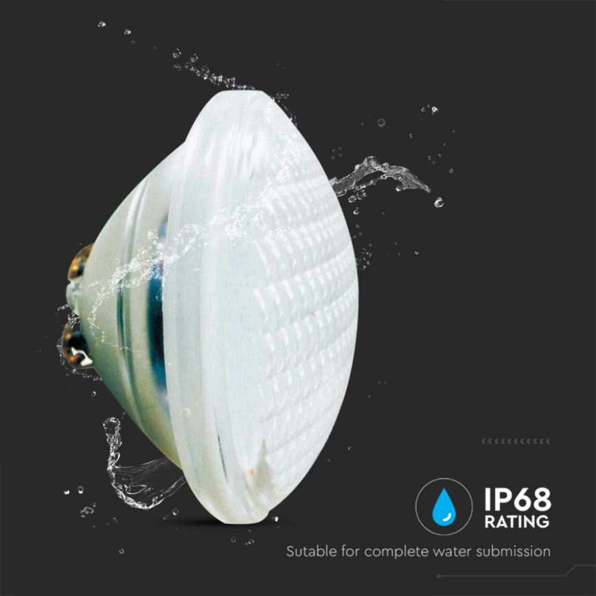 LED medence izzó LED/18W/12V IP68 6500K