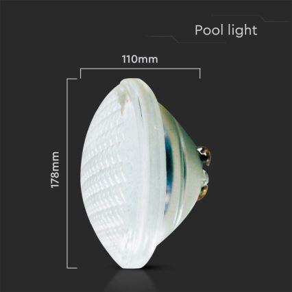 LED medence izzó LED/25W/12V IP68 6500K