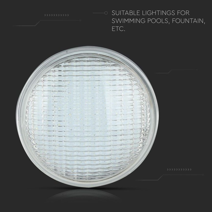 LED Medence izzó LED/8W/12V IP68 kék