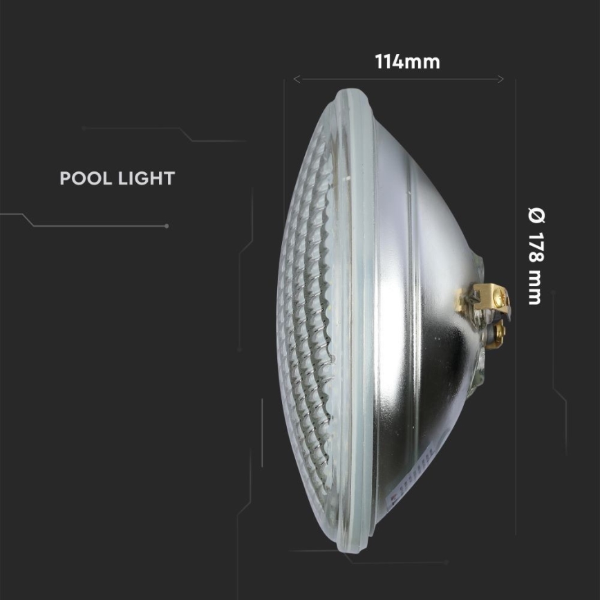 LED Medence izzó LED/8W/12V IP68 kék