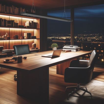 LED Mennyezet/Függeszték PLANK LED/20/30/40W/230V 2700/4000/6000K CRI 90 fekete