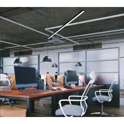 LED mennyezeti, felületre szerelhető és függesztett lámpatest KOLINE LED/40W/230V 3000/4000/6500K 120 cm fekete