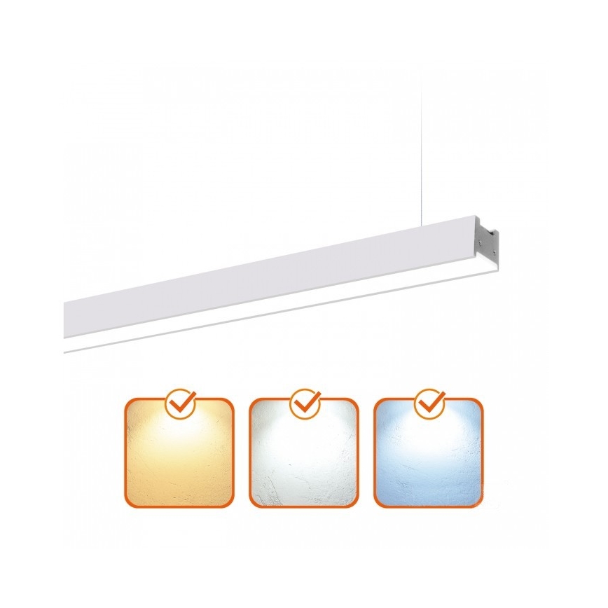 LED mennyezeti, felületre szerelhető és függesztett világítótest KOLINE LED/40W/230V 3000/4000/6500K 120 cm fehér