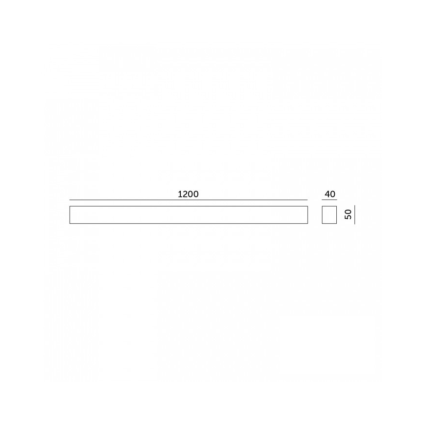LED mennyezeti, felületre szerelhető és függesztett világítótest KOLINE LED/40W/230V 3000/4000/6500K 120 cm fehér