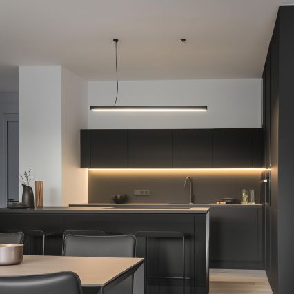 LED Mennyezeti illesztett függeszték CYNIDECO LED/30W/230V 4000K fekete