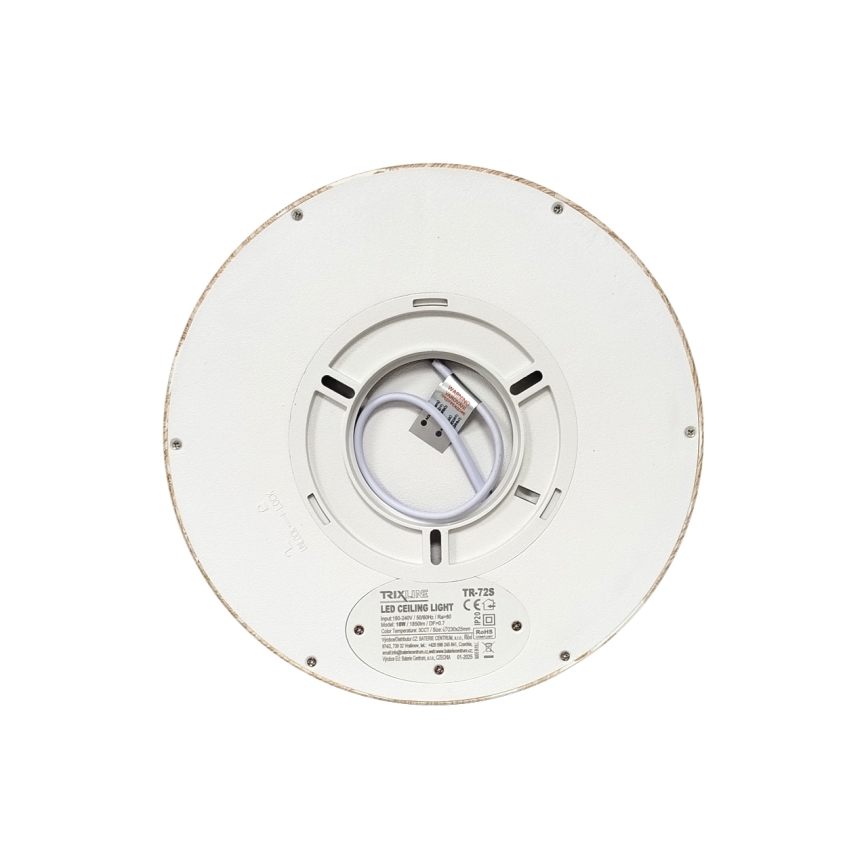 LED mennyezeti lámpa, 18 W, 230 V, 3000/4000/6500 K, átm. 23 cm, bézs