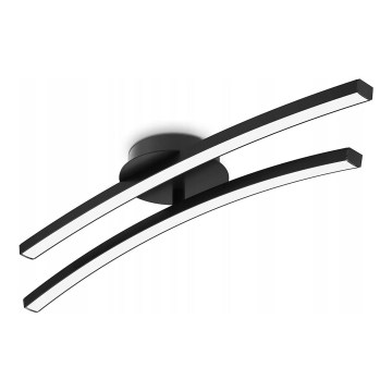 LED mennyezeti lámpa 2xLED/6W/230V 3000K fekete