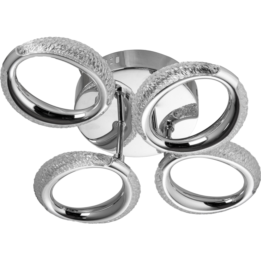 LED Mennyezeti lámpa 4xLED/14W/230V 3000-5000K 37x43 cm fényezett króm