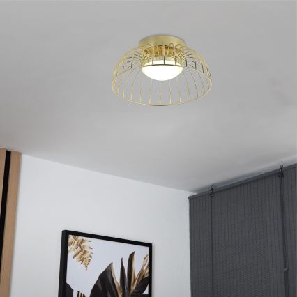 LED mennyezeti lámpa BETSY LED/12W/230V átm. 25 cm aranyszínű
