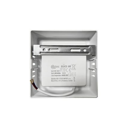 LED Mennyezeti lámpa BLOCK LED/6W/230V 4000K 12x12 cm fehér