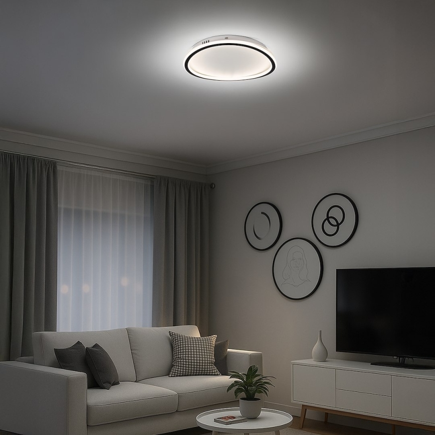 LED mennyezeti lámpa CALI LED/30W/230V átm. 40 cm fekete