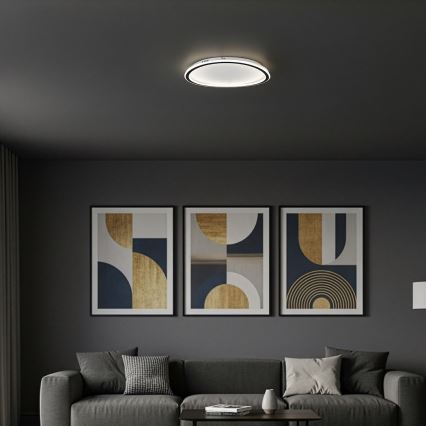 LED mennyezeti lámpa CALI LED/30W/230V átm. 40 cm fekete
