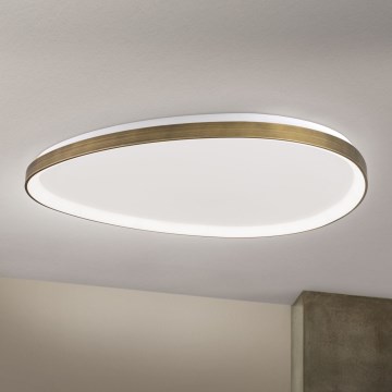 LED Mennyezeti lámpa CHARLIE LED/72W/230V átm. 80 cm arany