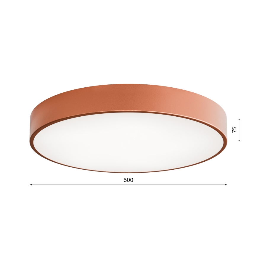 LED Mennyezeti lámpa CLEO LED/69W/230V 3000K átmérő 60 cm rézszínű