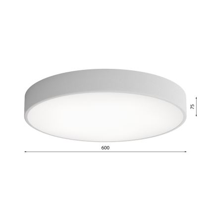 LED Mennyezeti lámpa CLEO LED/69W/230V 4000K átm. 60 cm szürke