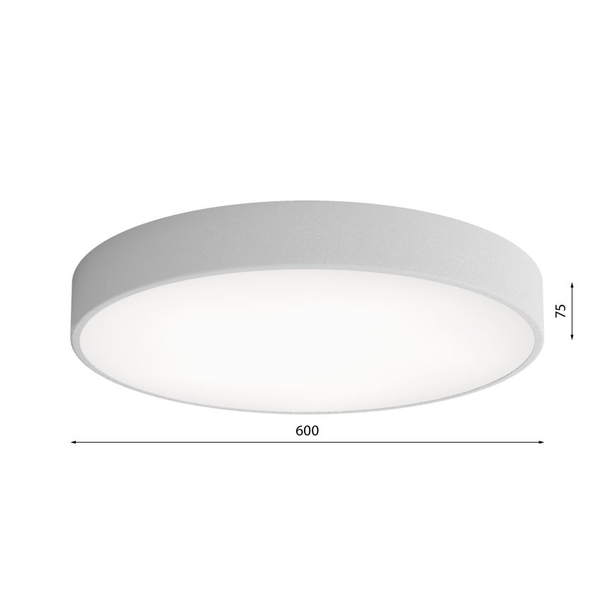 LED Mennyezeti lámpa CLEO LED/69W/230V 4000K átm. 60 cm szürke