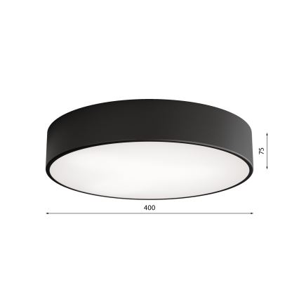 LED Mennyezeti lámpa CLEO LED/43W/230V 3000K átm. 40 cm fekete