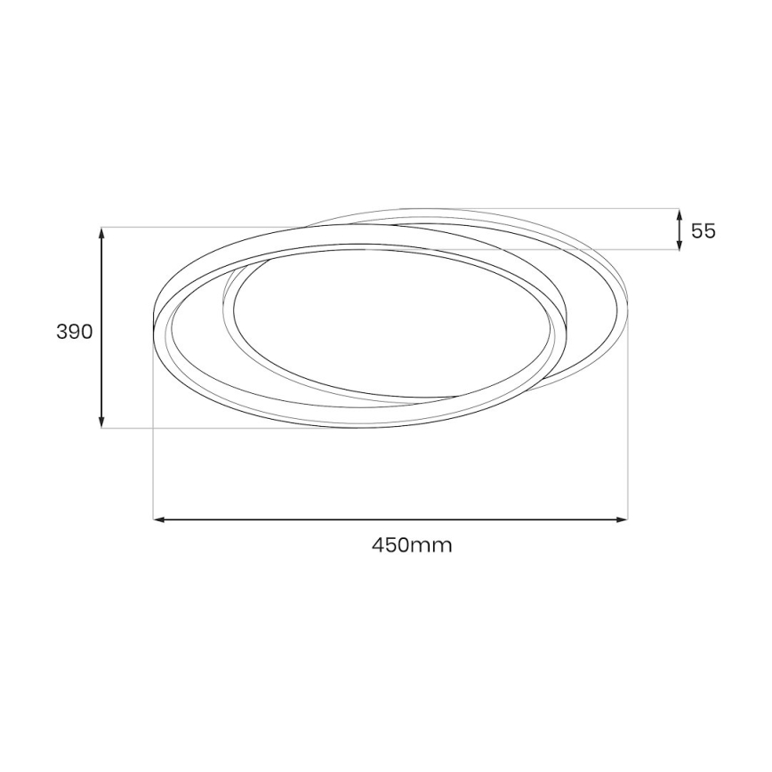 LED mennyezeti lámpa CORDOBA LED/30W/230V fehér