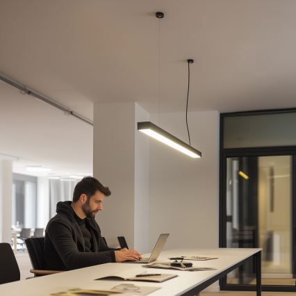 LED mennyezeti felületre szerelhető függeszték CYNIDECO LED/45W/230V 4000K fekete