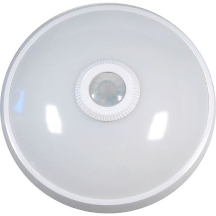 LED mennyezeti lámpatest mozgás- és alkonyérzékelővel LED/12W/230V