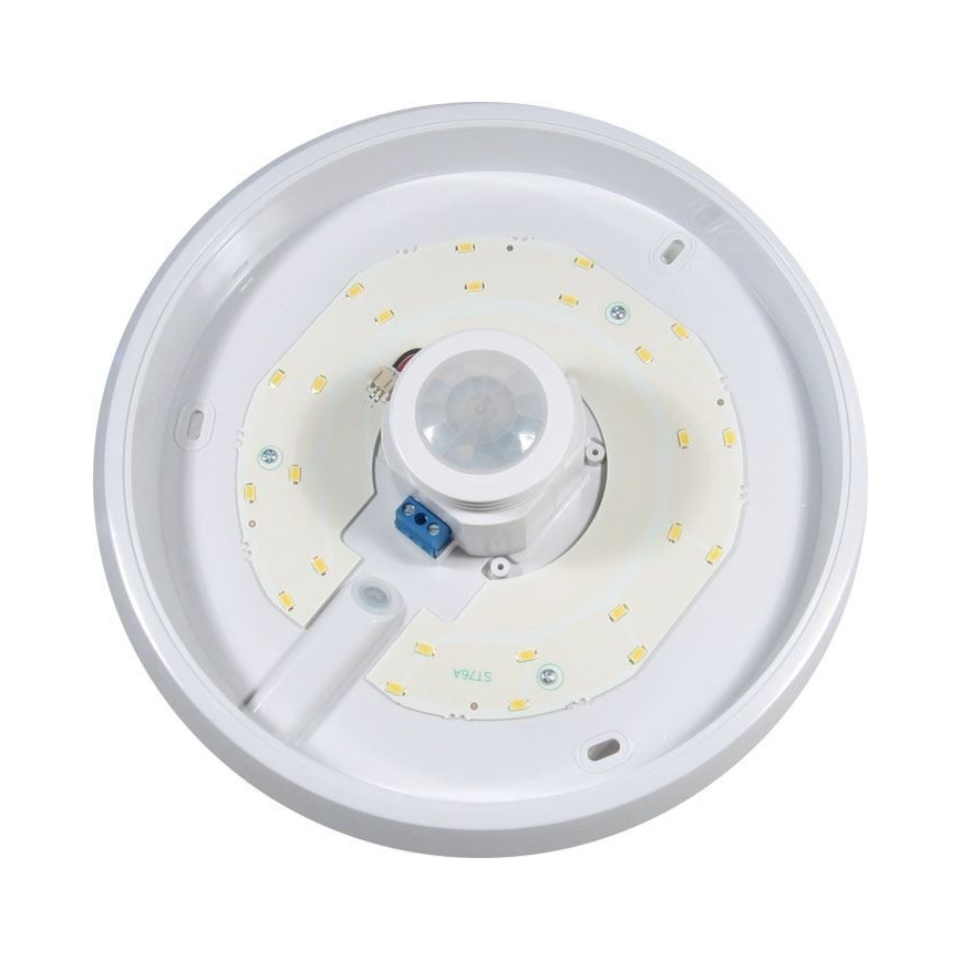 LED mennyezeti lámpatest mozgás- és alkonyérzékelővel LED/12W/230V