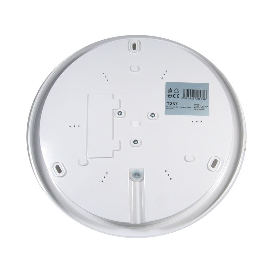 LED mennyezeti lámpatest mozgás- és alkonyérzékelővel LED/12W/230V