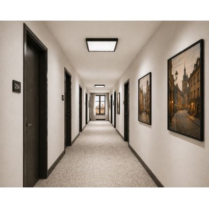 LED mennyezeti lámpa mozgás- és alkonyatérzékelővel VITALI LED/24W/230V 4000K 33x33 cm antracit