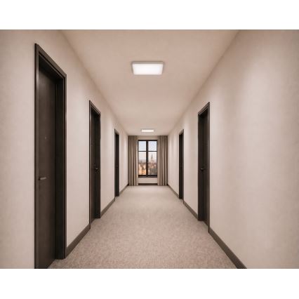 LED mennyezeti lámpa mozgás- és alkonyérzékelővel WILTON LED/24W/230V 4000K 33x33 cm fehér