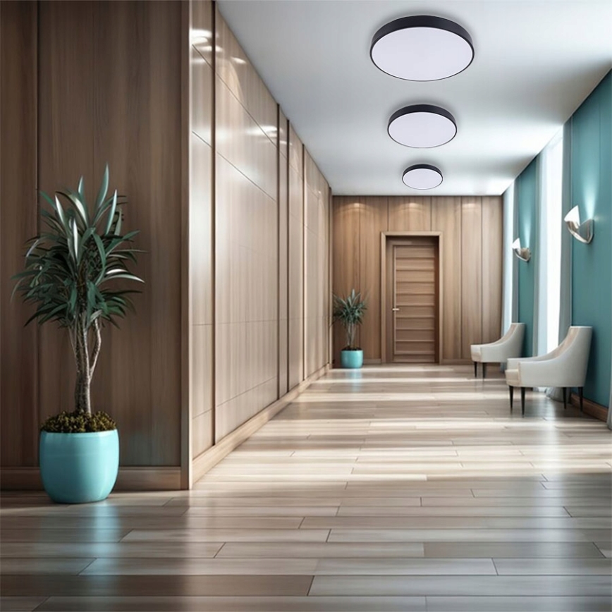 LED Mennyezeti lámpa FELIZ LED/30W/230V 4000K átm. 30 cm fekete