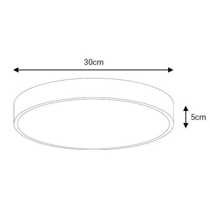LED Mennyezeti lámpa FELIZ LED/30W/230V 4000K átm. 30 cm fekete