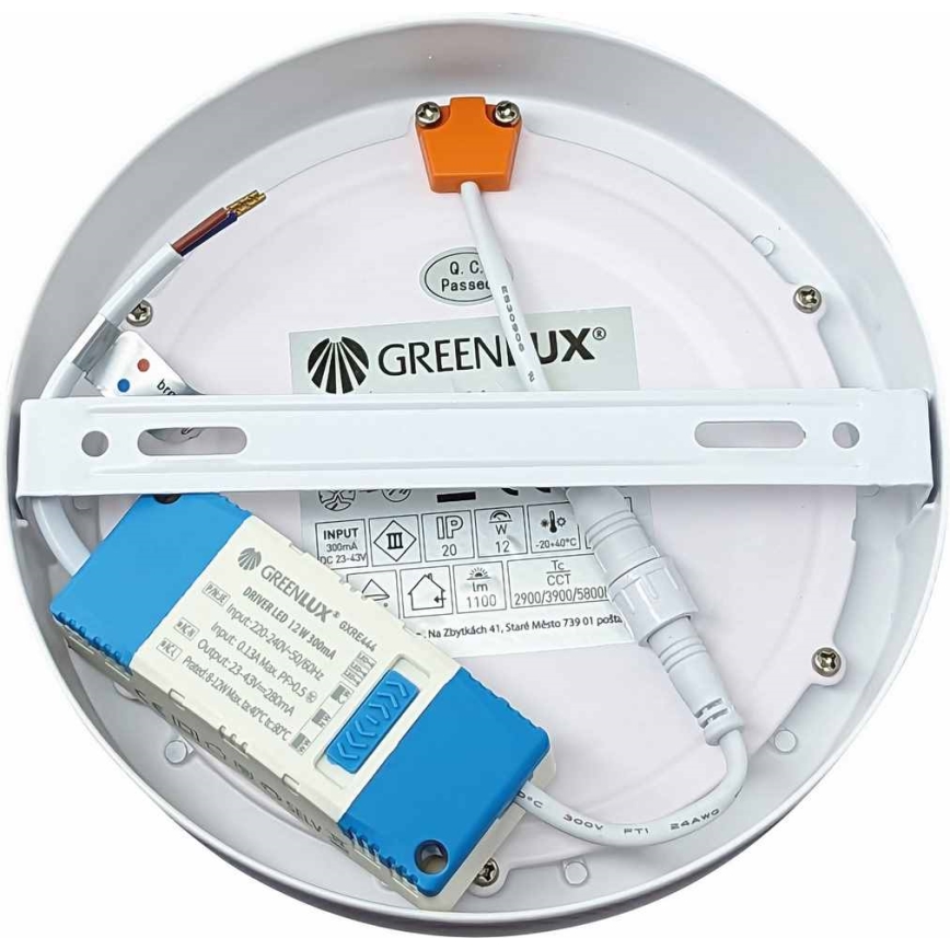LED Mennyezeti lámpa FENIX LED/12W/230V 2900/3900/5800K átm. 16,8 cm fehér