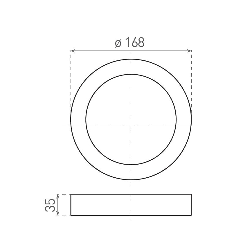 LED Mennyezeti lámpa FENIX LED/12W/230V 2900/3900/5800K átm. 16,8 cm fehér