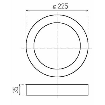 LED Mennyezeti lámpa FENIX LED/18W/230V 3800K