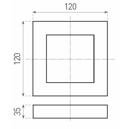 LED Mennyezeti lámpa FENIX LED/6W/230V 2800K 12 cm