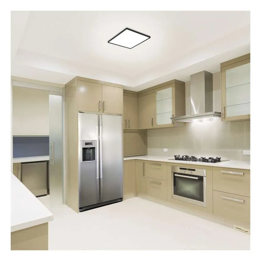 LED Mennyezeti lámpa FLORI LED/18W/230V 4000K fekete 29x29 cm