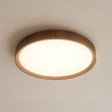 LED mennyezeti lámpa FOREST LED/24W/230V Ø 39 cm barna