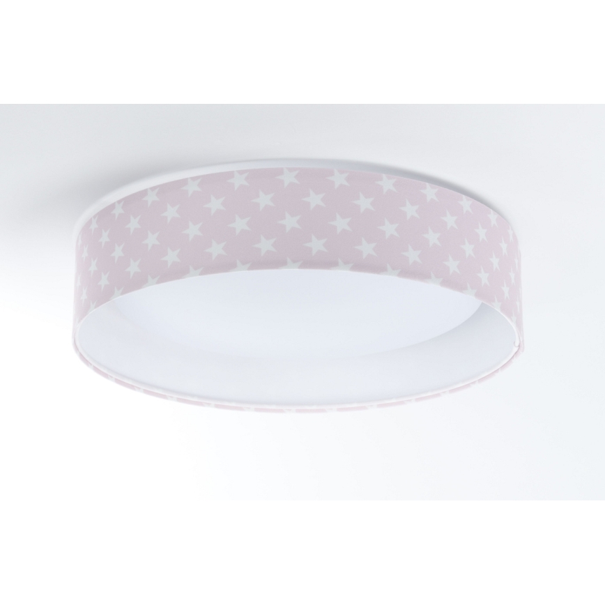 LED Gyerek mennyezeti lámpa GALAXY KIDS LED/24W/230V csillagok rózsaszín/fehér