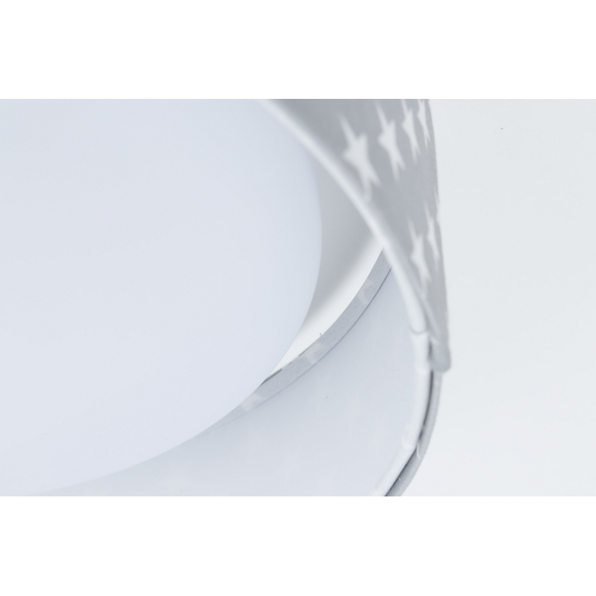 LED Gyerekszoba mennyezeti lámpa GALAXY KIDS LED/24W/230V csillagok szürke/fehér
