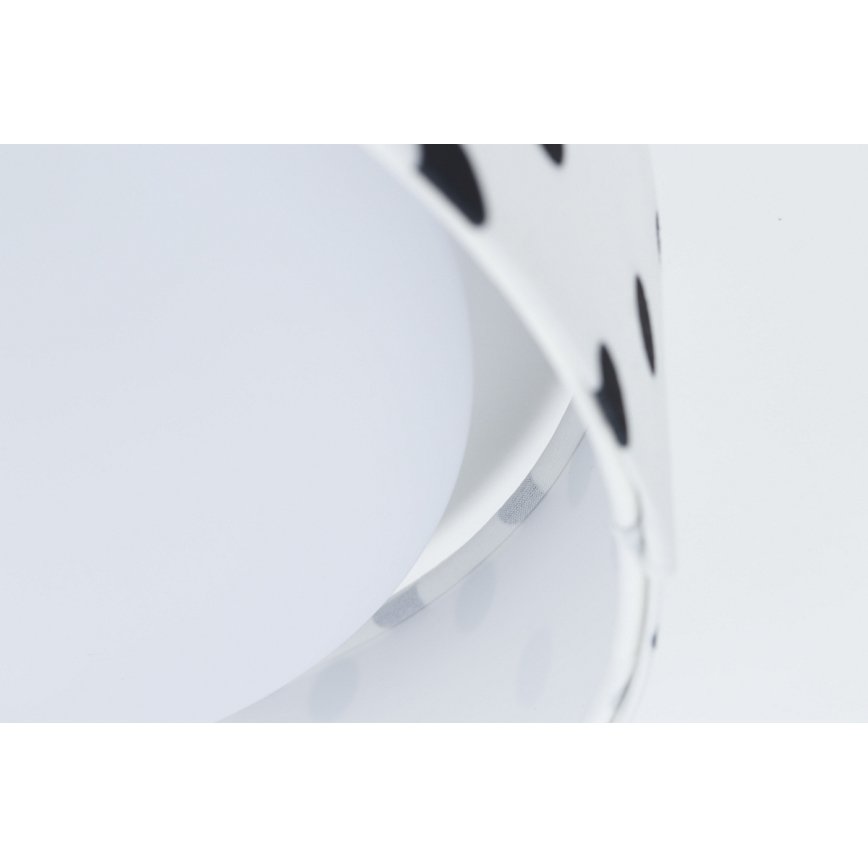 LED Gyerek mennyezeti lámpa GALAXY KIDS LED/24W/230V pöttyös fehér/fekete