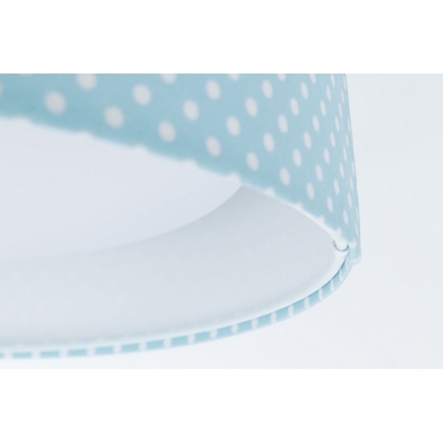 LED Gyerek mennyezeti lámpa GALAXY KIDS LED/24W/230V pöttyös türkiz/fehér