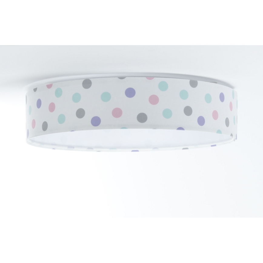 LED Gyerek mennyezeti lámpa GALAXY KIDS LED/24W/230V színes pöttyökkel