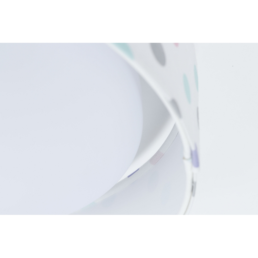 LED Gyerek mennyezeti lámpa GALAXY KIDS LED/24W/230V színes pöttyökkel