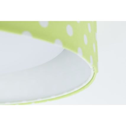 LED Gyereklámpa mennyezetre GALAXY KIDS LED/24W/230V zöld-fehér pöttyös mintával